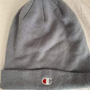 Muted gray champion beanie
